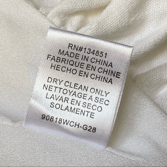 WAYF Genoa off the shoulder white linen ruffle high low hem asymmetrical dress - Picture 12 of 13